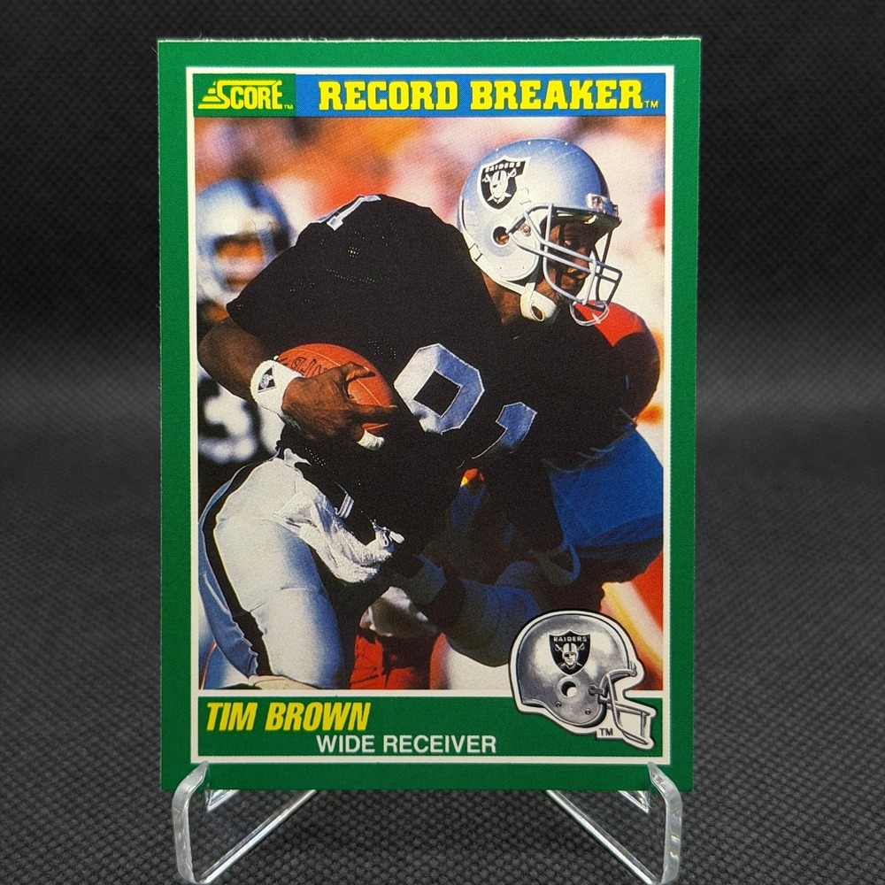Tim Brown 1989 Score Record Breaker #328 Raiders Card NM